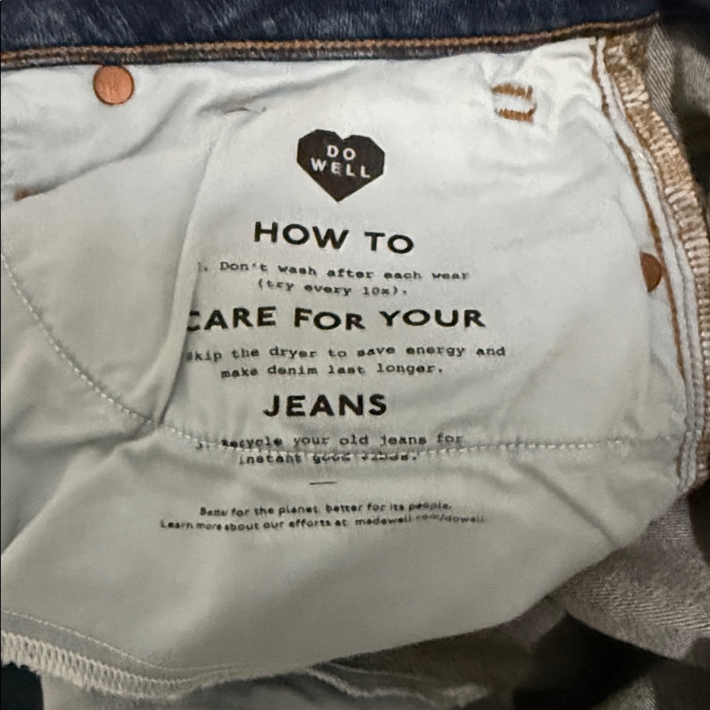 Women's madewell Blue Jeans - Picture 5 of 5